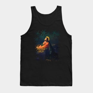 Jesus Gethsemane Agony in the Garden  Passion of Christ Crucifixion Crucifix Cross Catholic Hofmann Tank Top